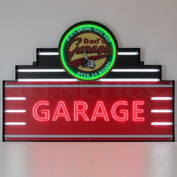 ART DECO MARQUEE DAD'S GARAGE LED FLEX NEON SIGN