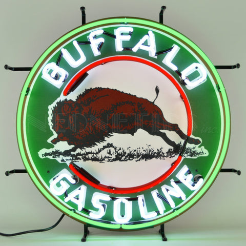 BUFFALO GASOLINE NEON SIGN