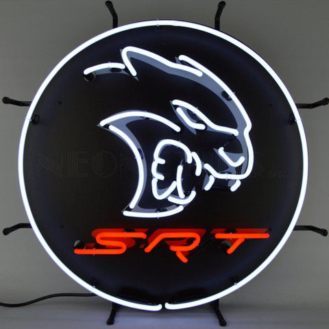 dodge srt hellcat neon sign