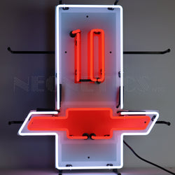 CHEVROLET C10 NEON SIGN WITH BACKING
