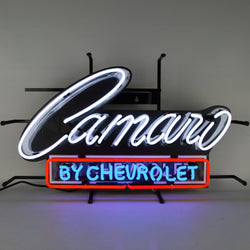 camaro by chevrolet neon sign