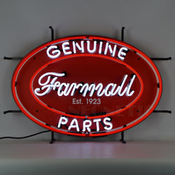 farmall genuine parts oval neon sign