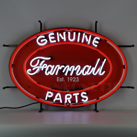 farmall genuine parts oval neon sign