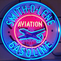 smith-o-lene gasoline neon sign