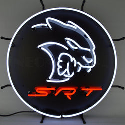 dodge srt hellcat neon sign