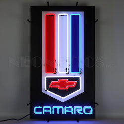 CAMARO NEON SIGN WITH BACKING
