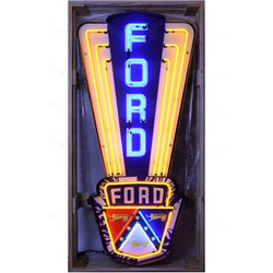 FORD JUBILEE NEON SIGN IN SHAPED STEEL CAN