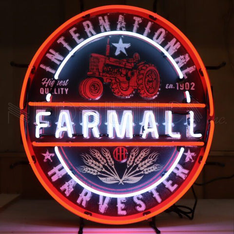 INTERNATIONAL HARVESTER FARMALL TRACTOR 1902 NEON SIGN